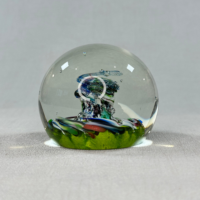 Vintage Caithness Glass Paperweight Myriad 1970s Scottish Art Glass