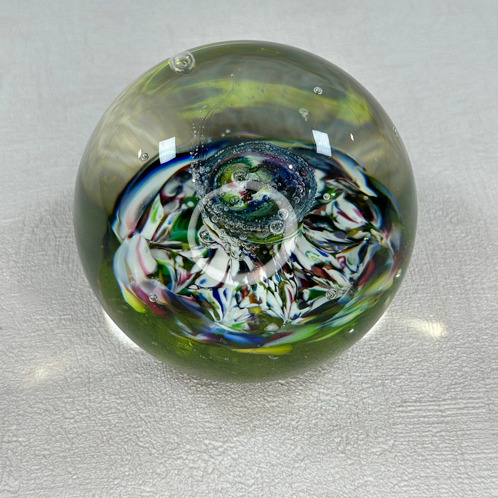 Vintage Caithness Glass Paperweight Myriad 1970s Scottish Art Glass