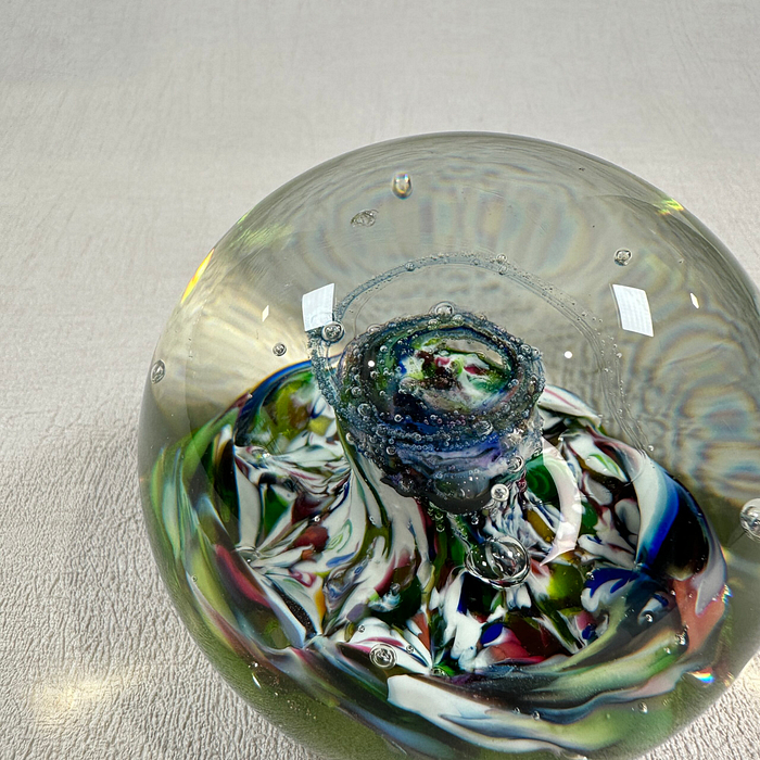 Vintage Caithness Glass Paperweight Myriad 1970s Scottish Art Glass