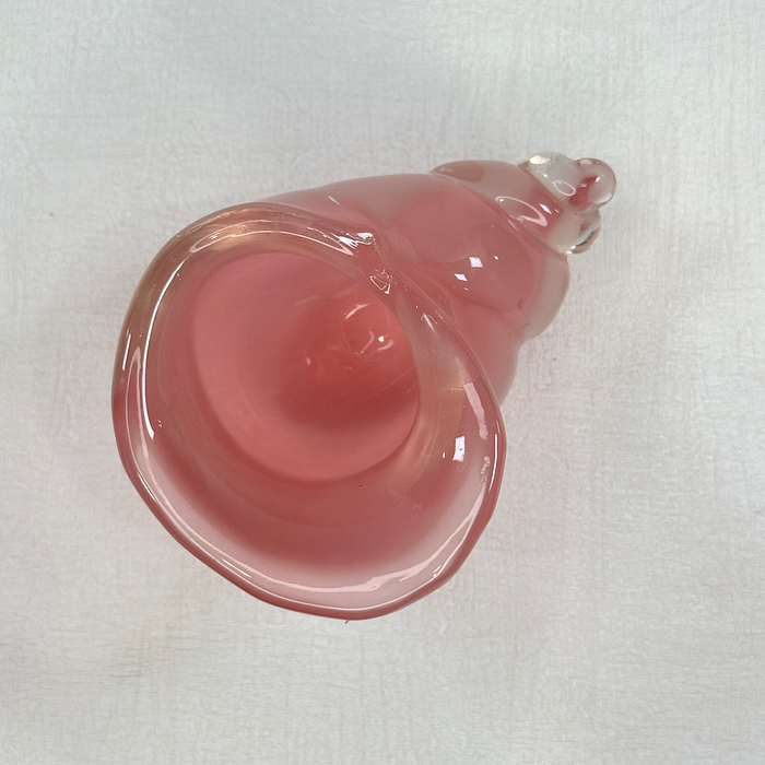 Vintage Murano Glass Conch Shell Bowl Pink Sommerso Seguso 1950s