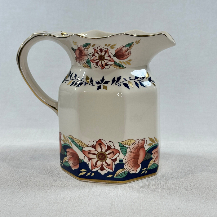 Vintage Mason's Ironstone Kensington Jug Creamer Floral 1980s