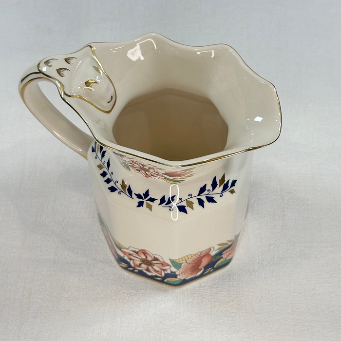 Vintage Mason's Ironstone Kensington Jug Creamer Floral 1980s