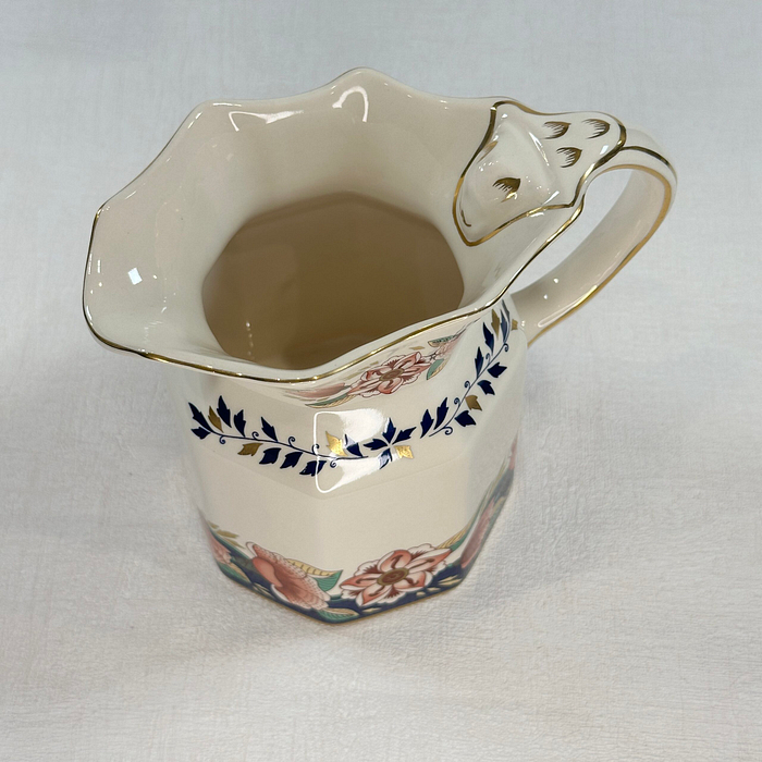 Vintage Mason's Ironstone Kensington Jug Creamer Floral 1980s