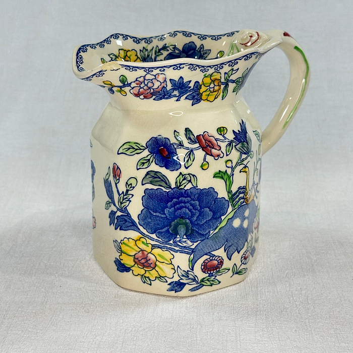 Antique Mason's Regency Ironstone Jug Pitcher Floral c1820-1840