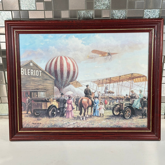 Kevin Walsh "Air Display" Framed Print Edwardian Planes 1901 Aviation Art