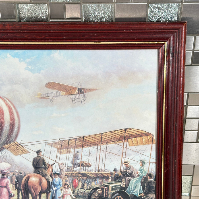 Kevin Walsh "Air Display" Framed Print Edwardian Planes 1901 Aviation Art