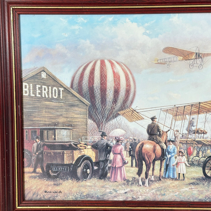 Kevin Walsh "Air Display" Framed Print Edwardian Planes 1901 Aviation Art