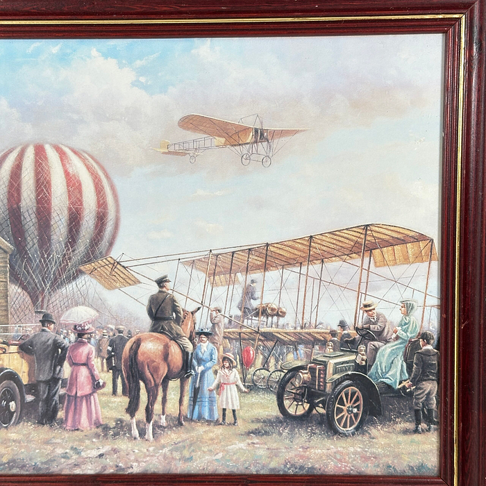 Kevin Walsh "Air Display" Framed Print Edwardian Planes 1901 Aviation Art