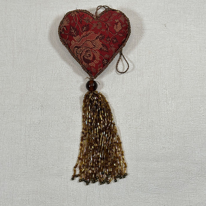 Indian Beaded Heart Ornament | Handmade Tassel Decoration | Colourful Hanging