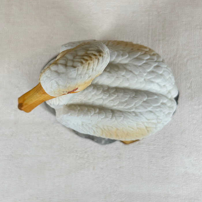 White Pelican Figurine | Porcelain Bird Ornament | Coastal Decor | 15cm