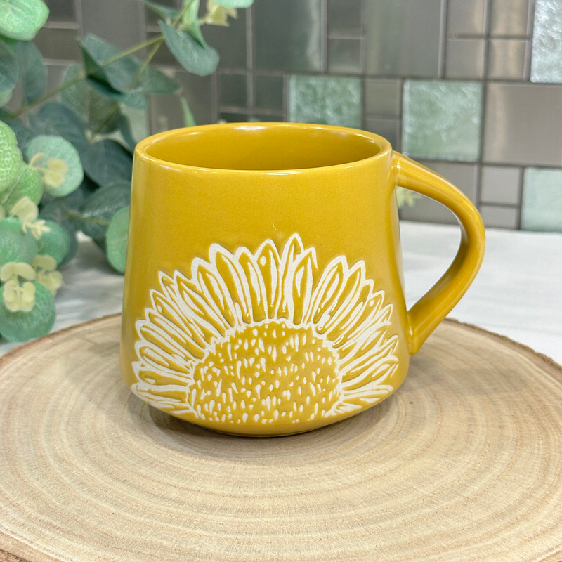 English Tableware Company Artisan Flower Mug - Sunflower Design