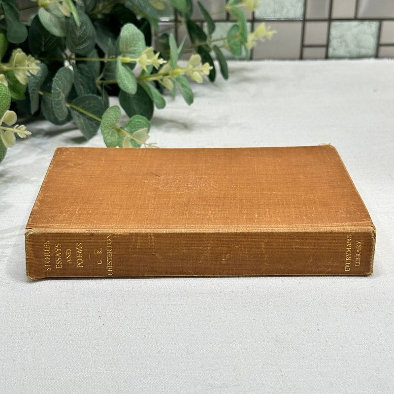 Vintage G.K. Chesterton "Stories, Essays, and Poems" - Everyman's Library (1935) First Edition