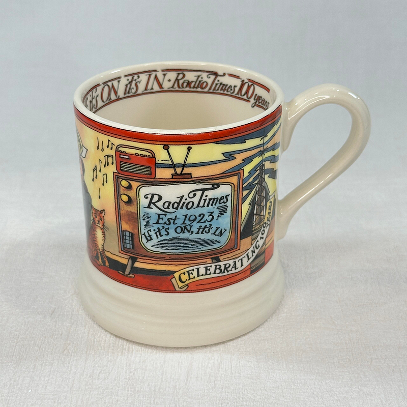 Emma Bridgewater Radio Times 100 Years 1/2 Pint Mug Celebration