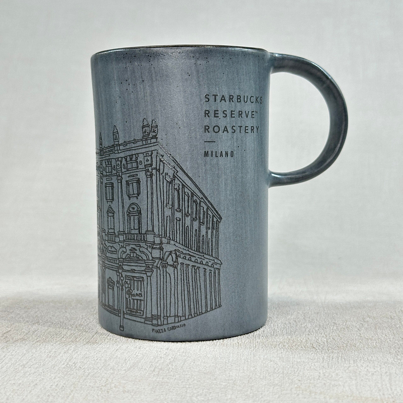 Starbucks Reserve Roastery Milano Mug Italy Grey 10oz Collectible